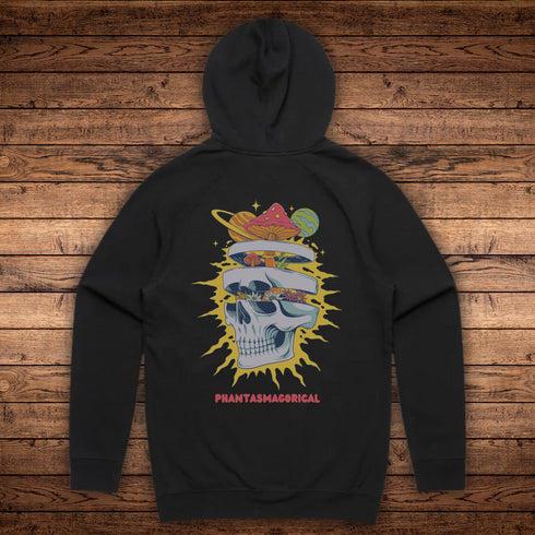 Expand Your Mind – Mystical Midweight Hoodie with Kangaroo Pocket and Raglan Sleeves